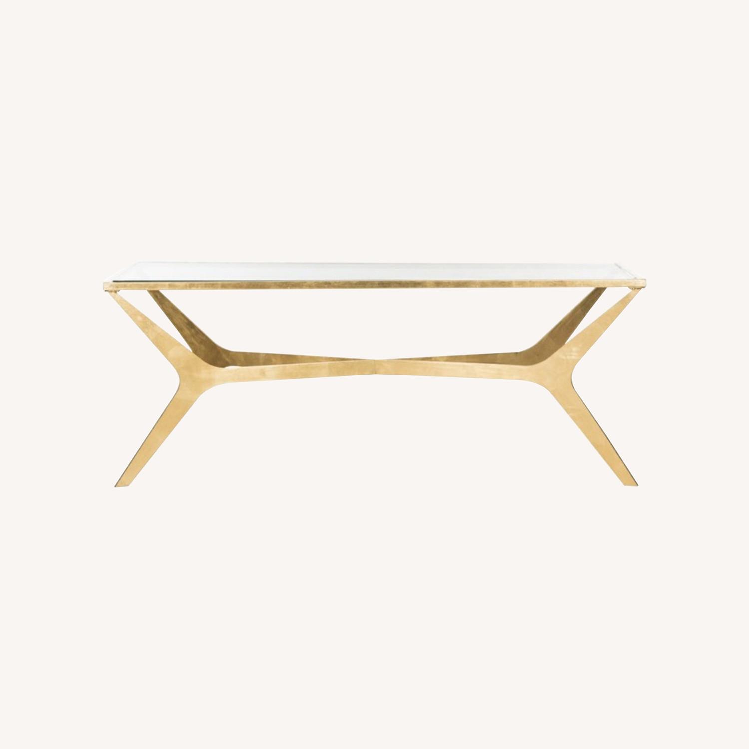 Edythe Gold Leaf Coffee Table - image-0