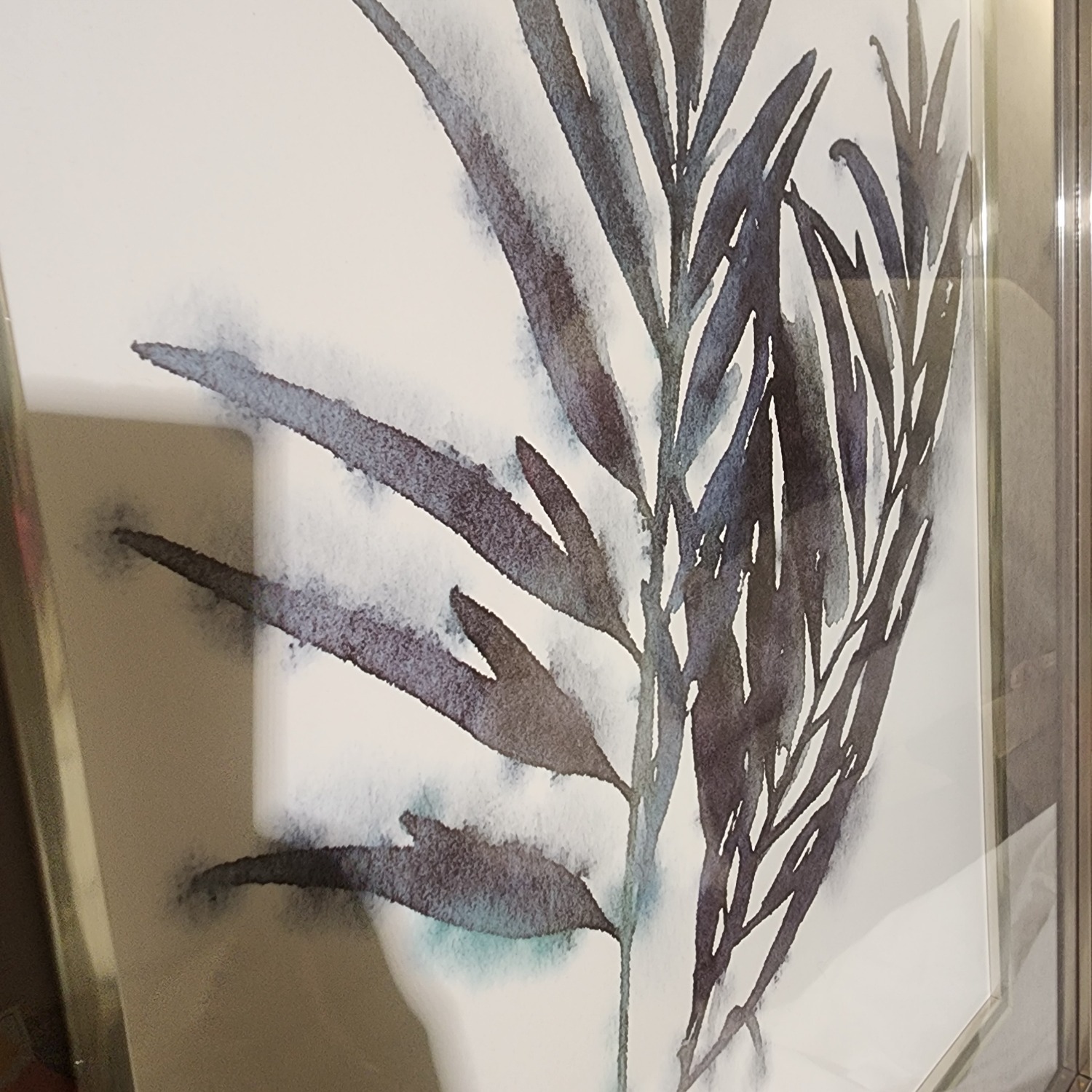 Uttermost Eucalyptus Double Leaf Single Painting - image-3