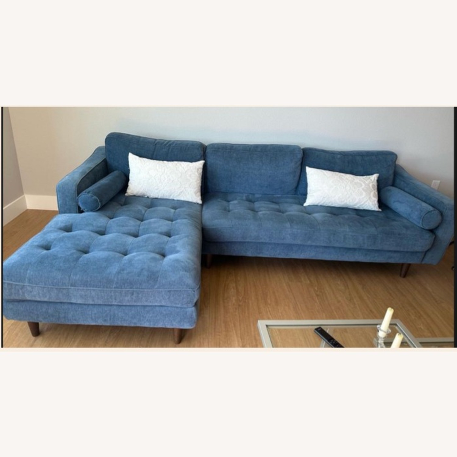 Martell Blue Sectional Sofa - image-4