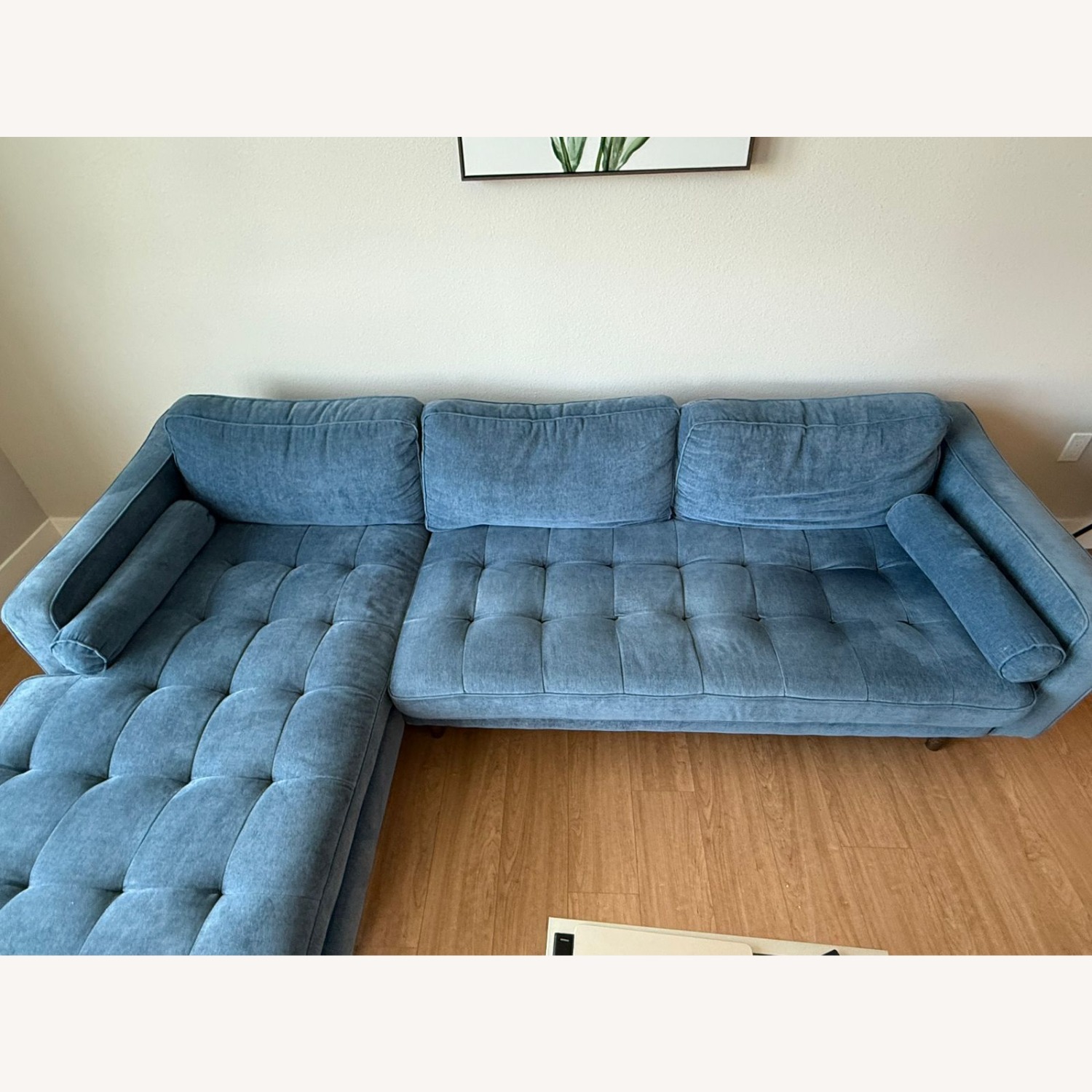 Martell Blue Sectional Sofa - image-1