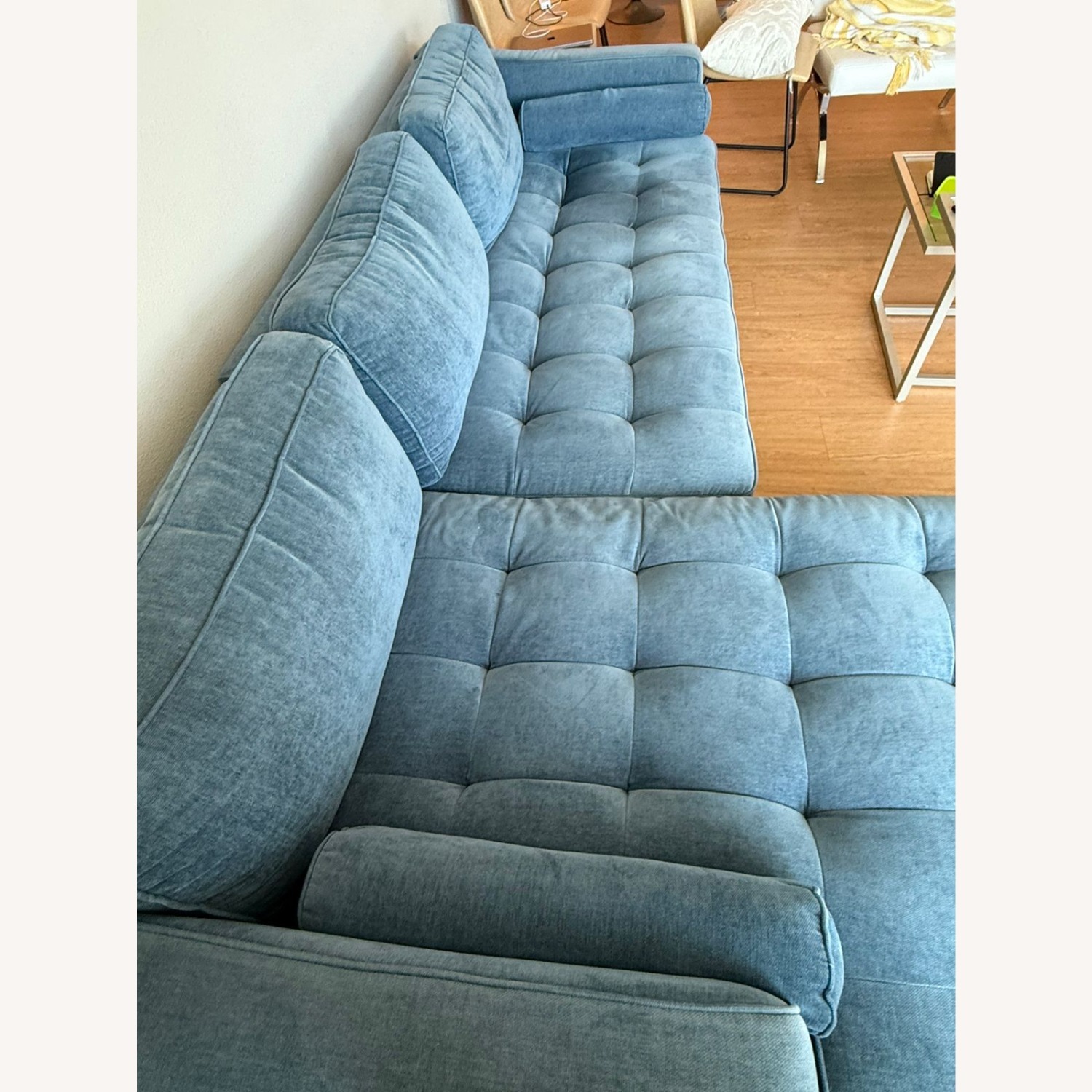 Martell Blue Sectional Sofa - image-3