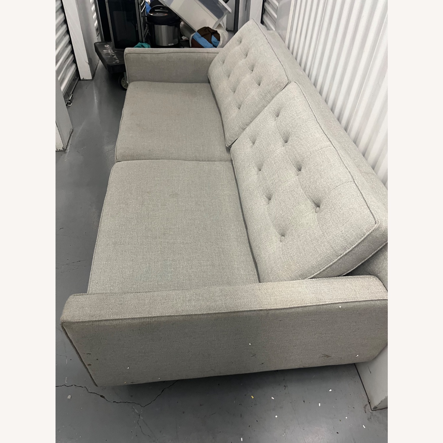 West Elm Gray Drake Sofa - image-2
