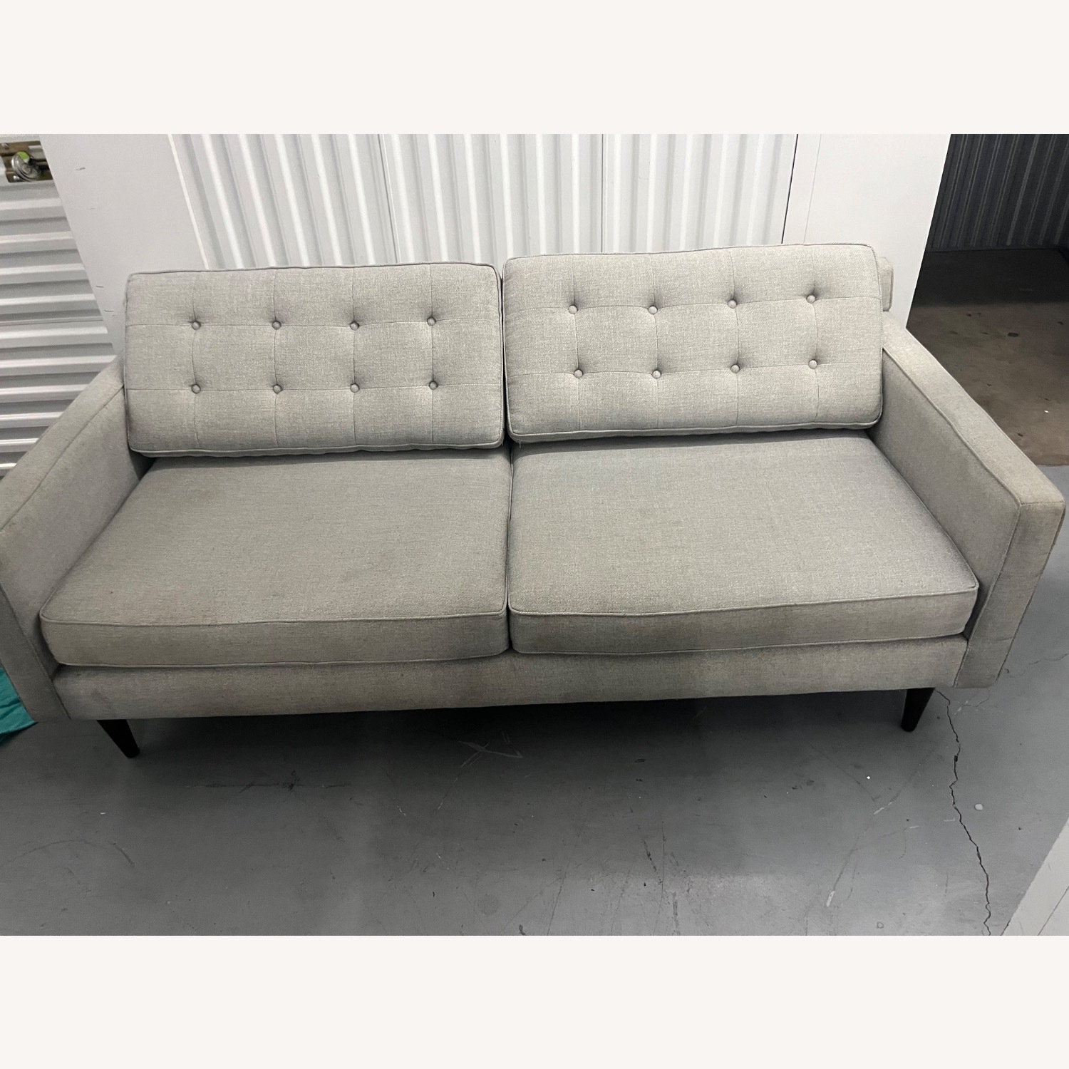 West Elm Gray Drake Sofa - image-1