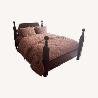 Pottery Barn Wood Queen Bed