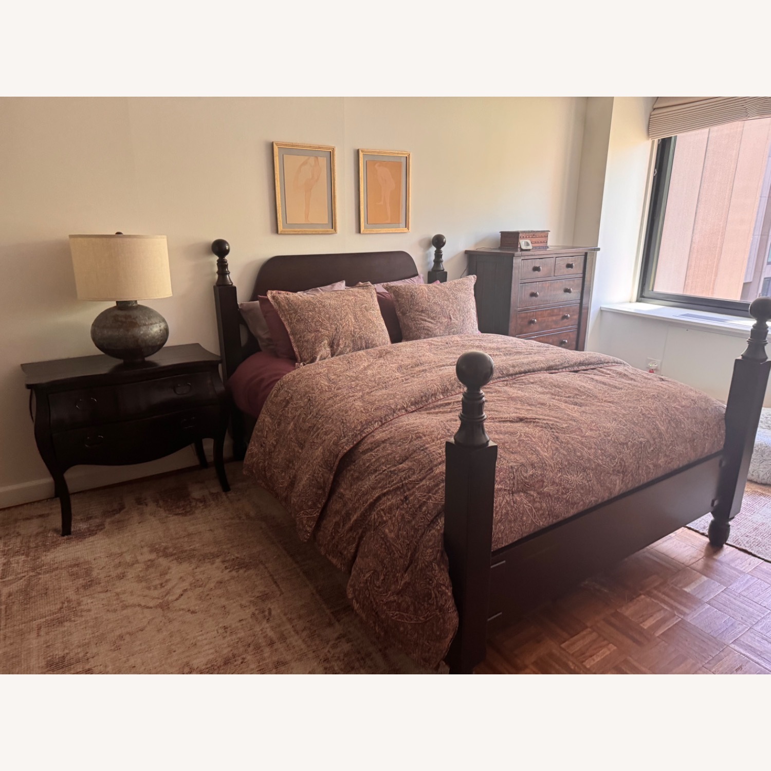 Pottery Barn Wood Queen Bed - image-3