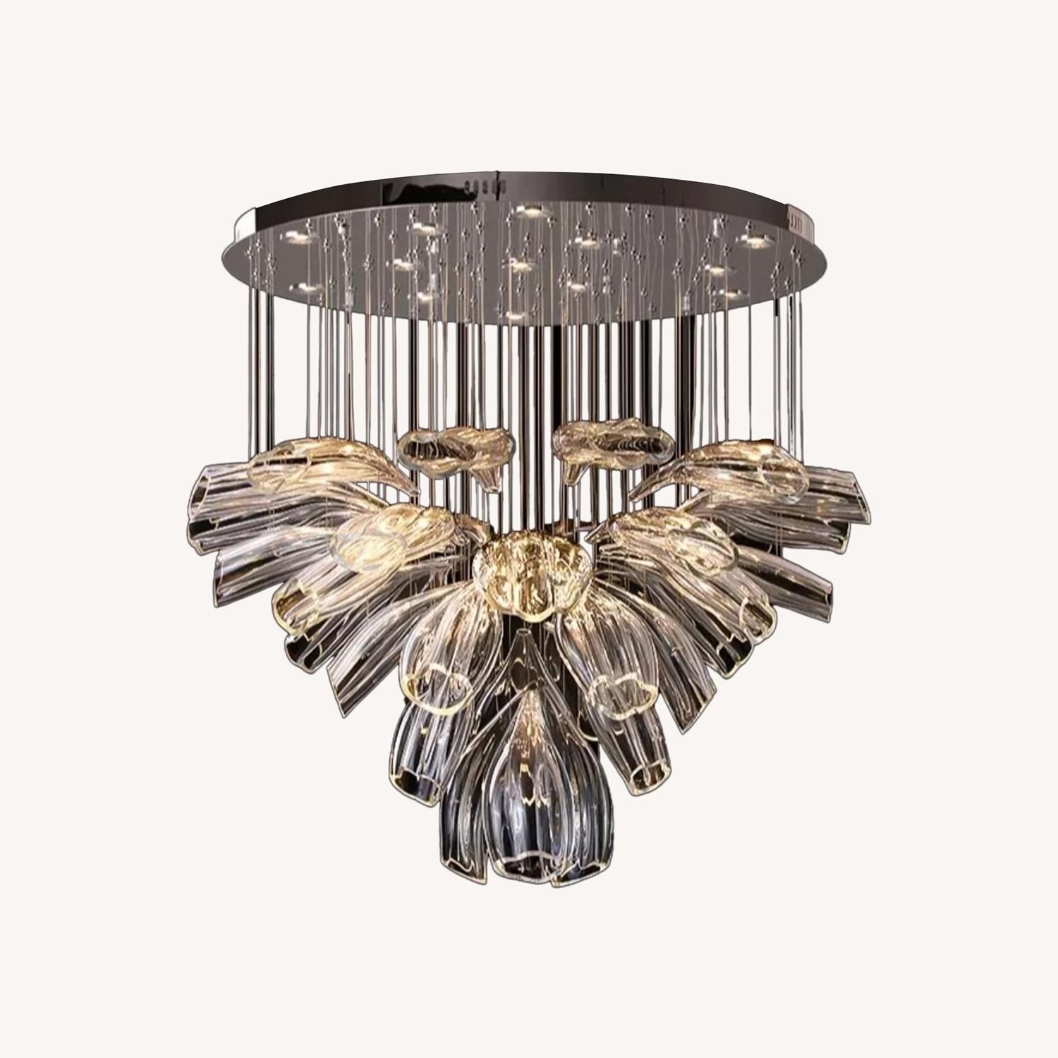 Golden & Silver Pendant Lights–Glass Chandeliers - image-0