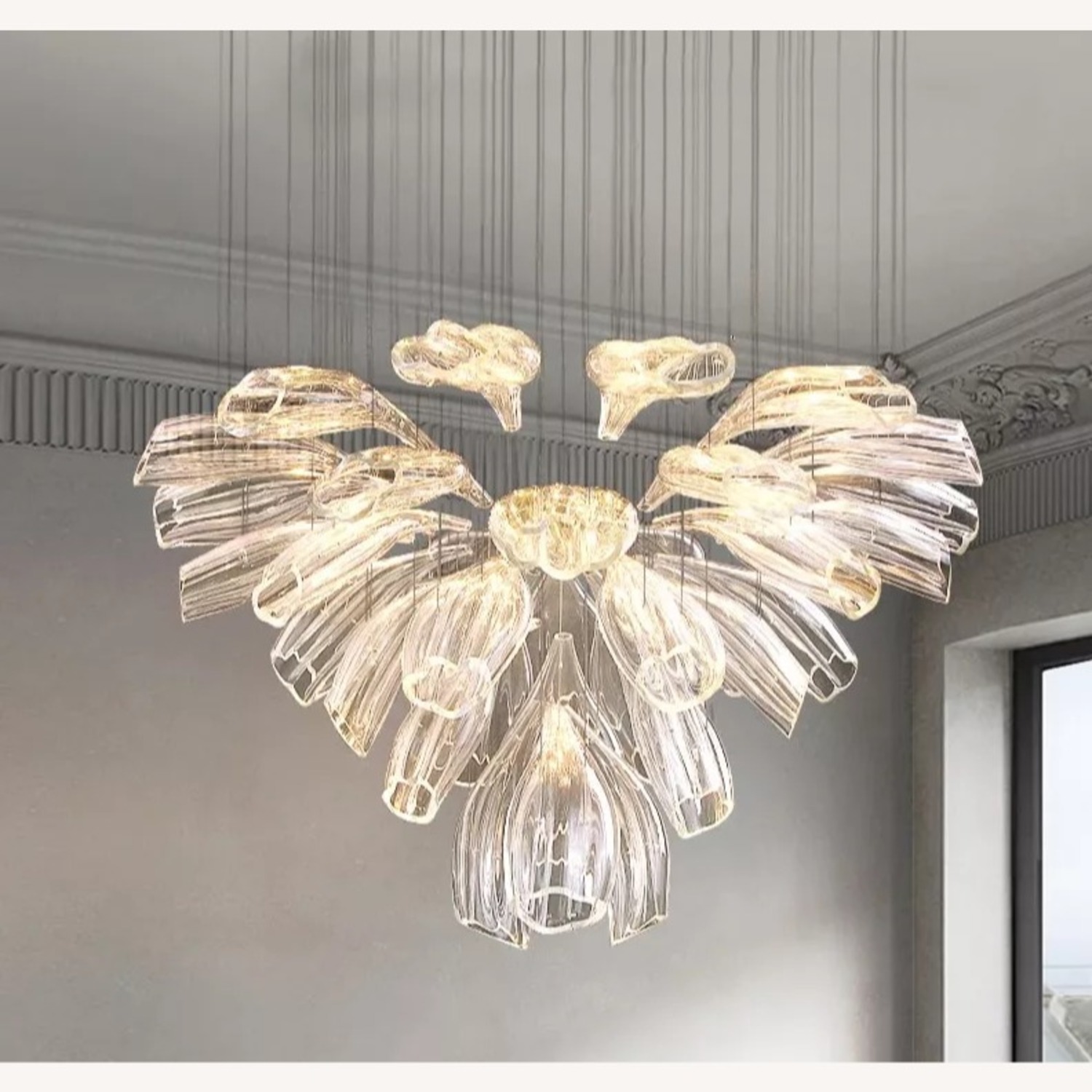 Golden & Silver Pendant Lights–Glass Chandeliers - image-7