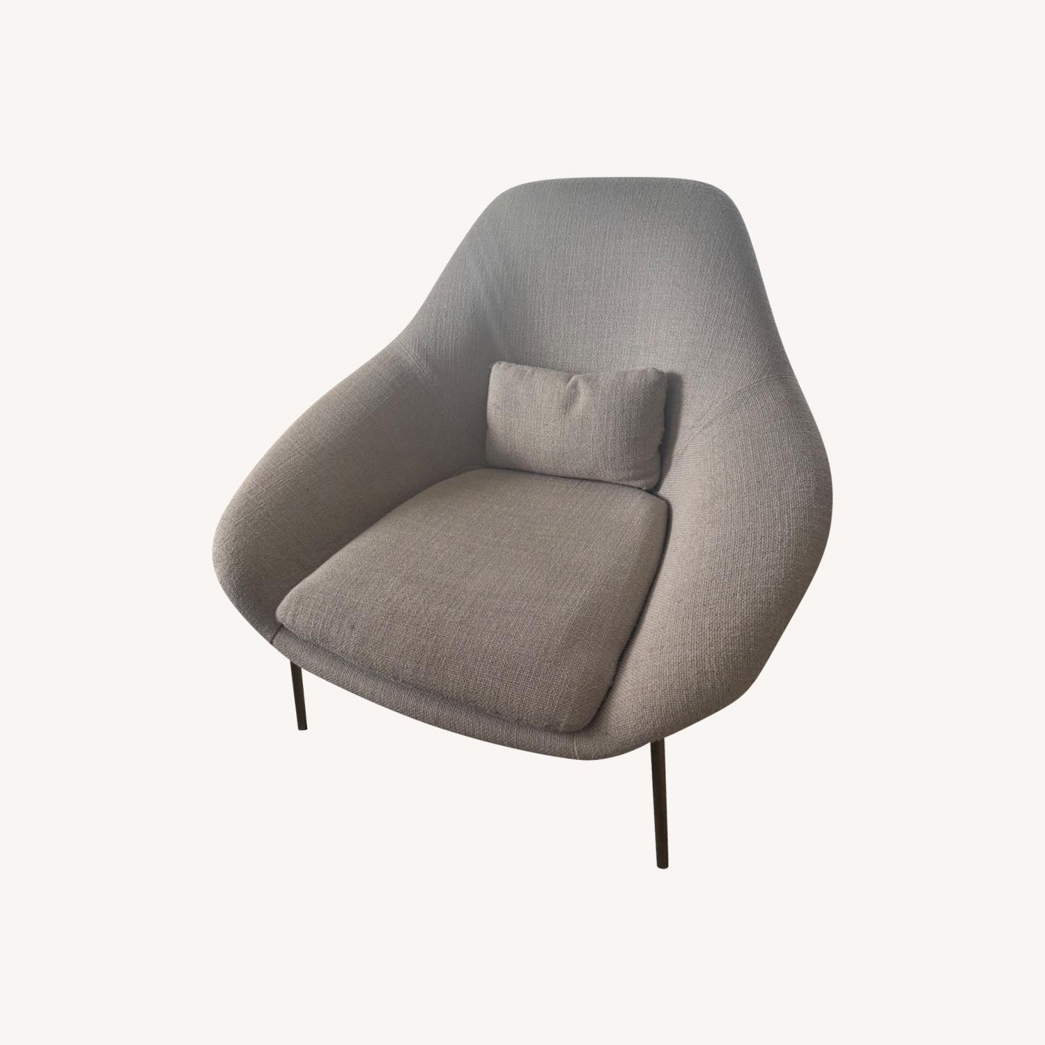 West Elm Accent Chairs in Grey - image-0