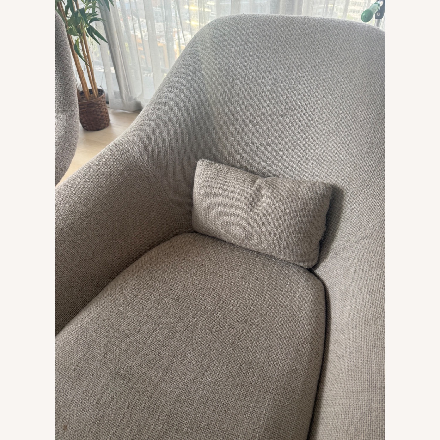 West Elm Accent Chairs in Grey - image-3