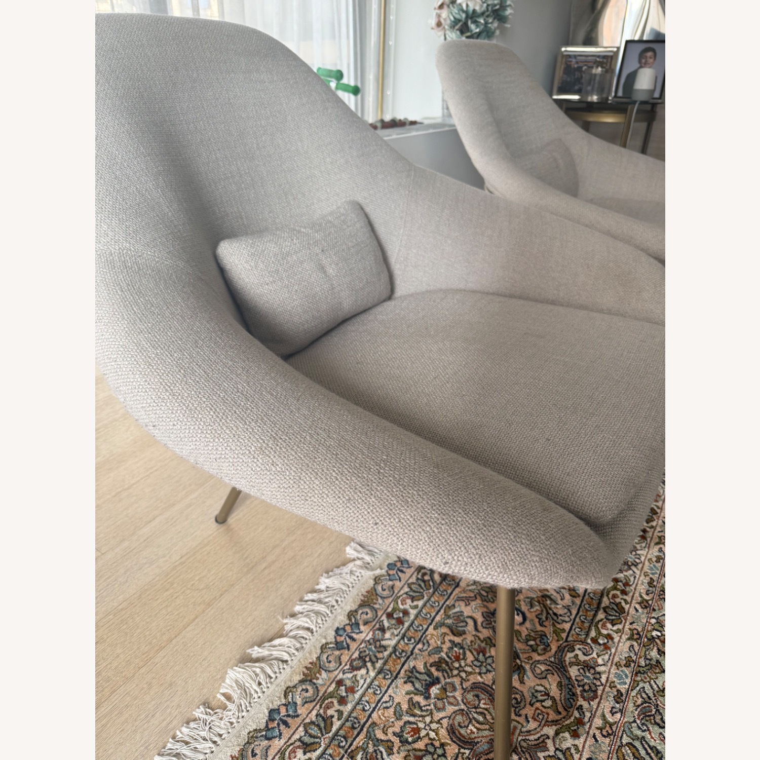 West Elm Accent Chairs in Grey - image-4