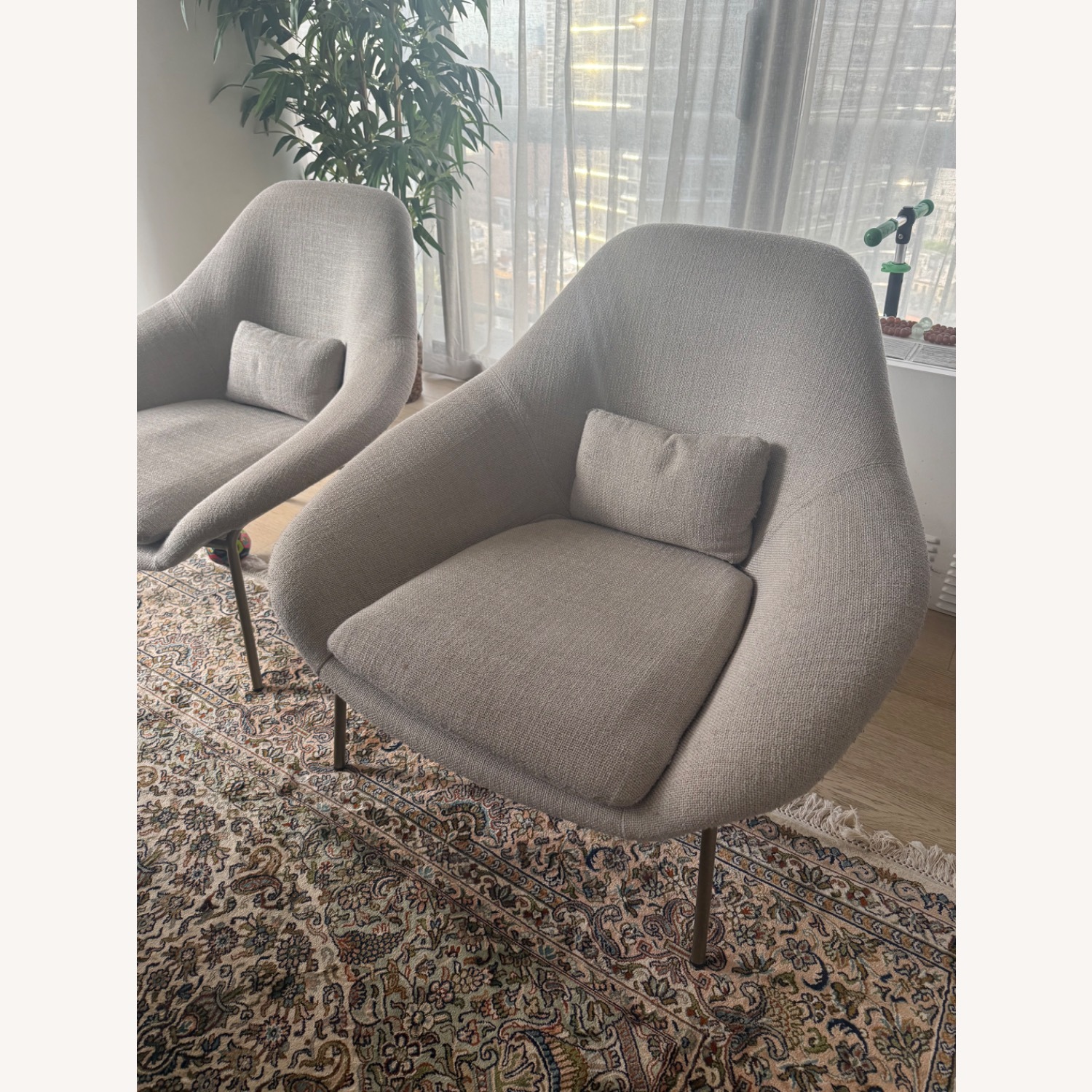 West Elm Accent Chairs in Grey - image-8