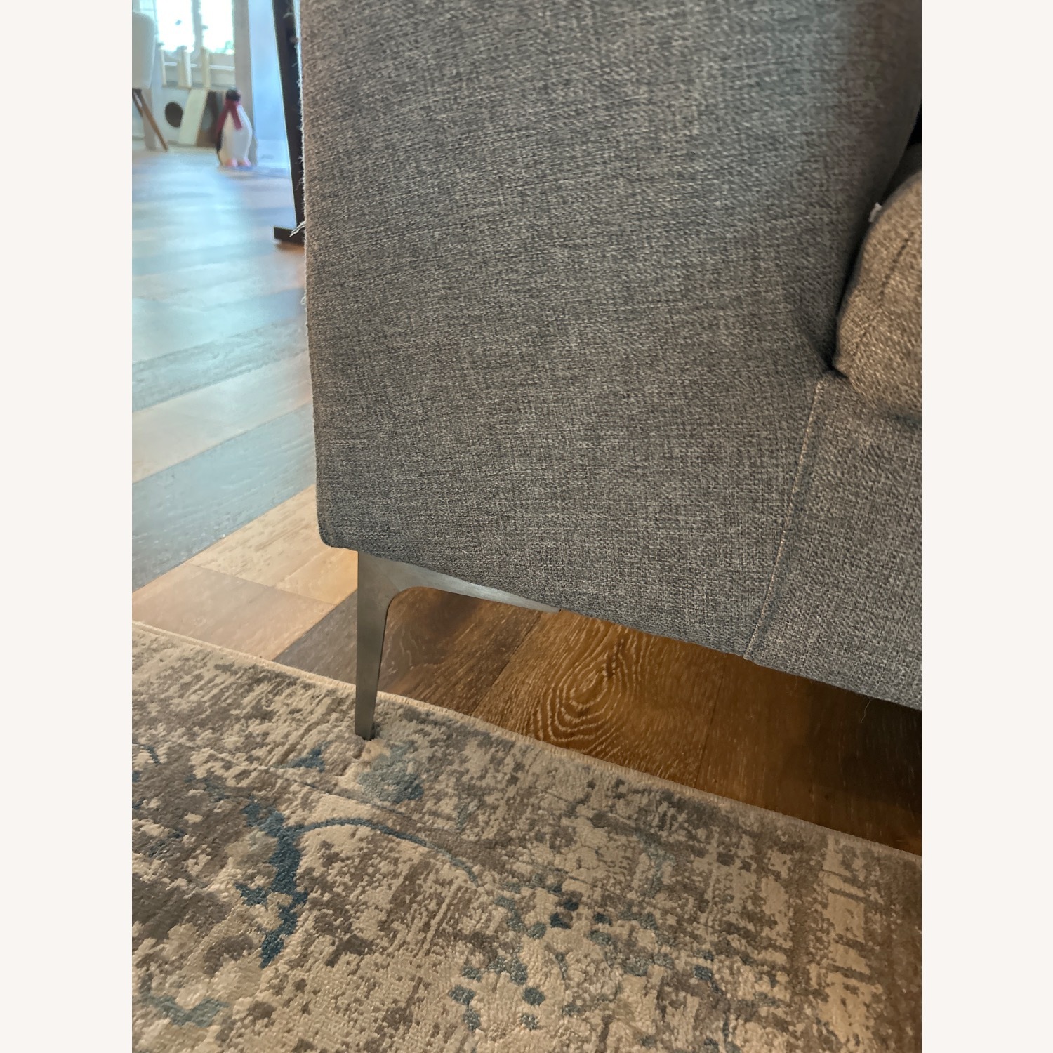 CB2 Gray Chaise Lounge  - image-3