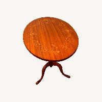 TILT-TOP Inlaid Wood Design Table