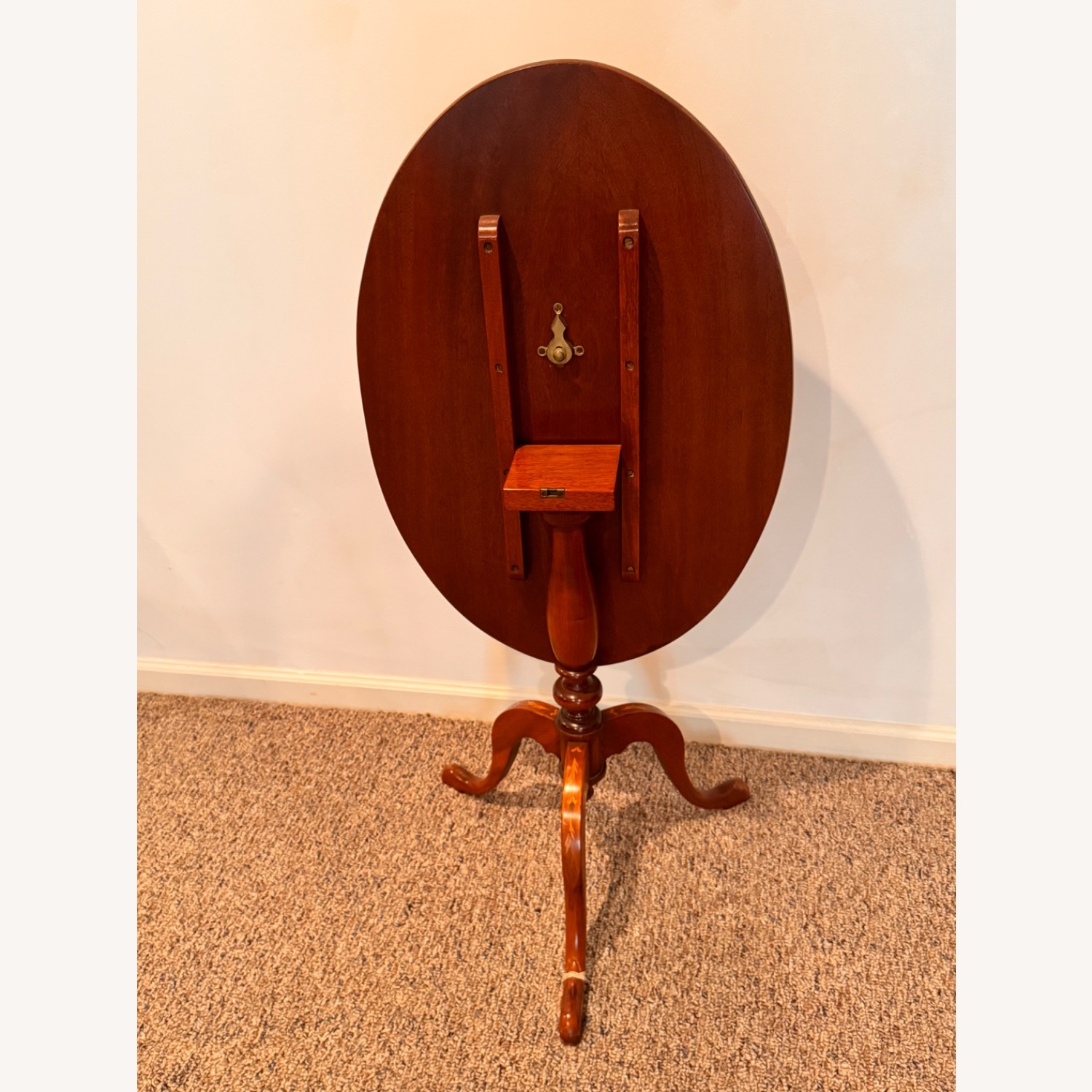 TILT-TOP Inlaid Wood Design Table - image-4