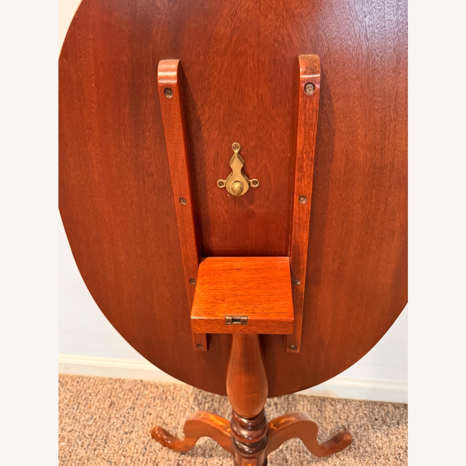 TILT-TOP Inlaid Wood Design Table - image-5