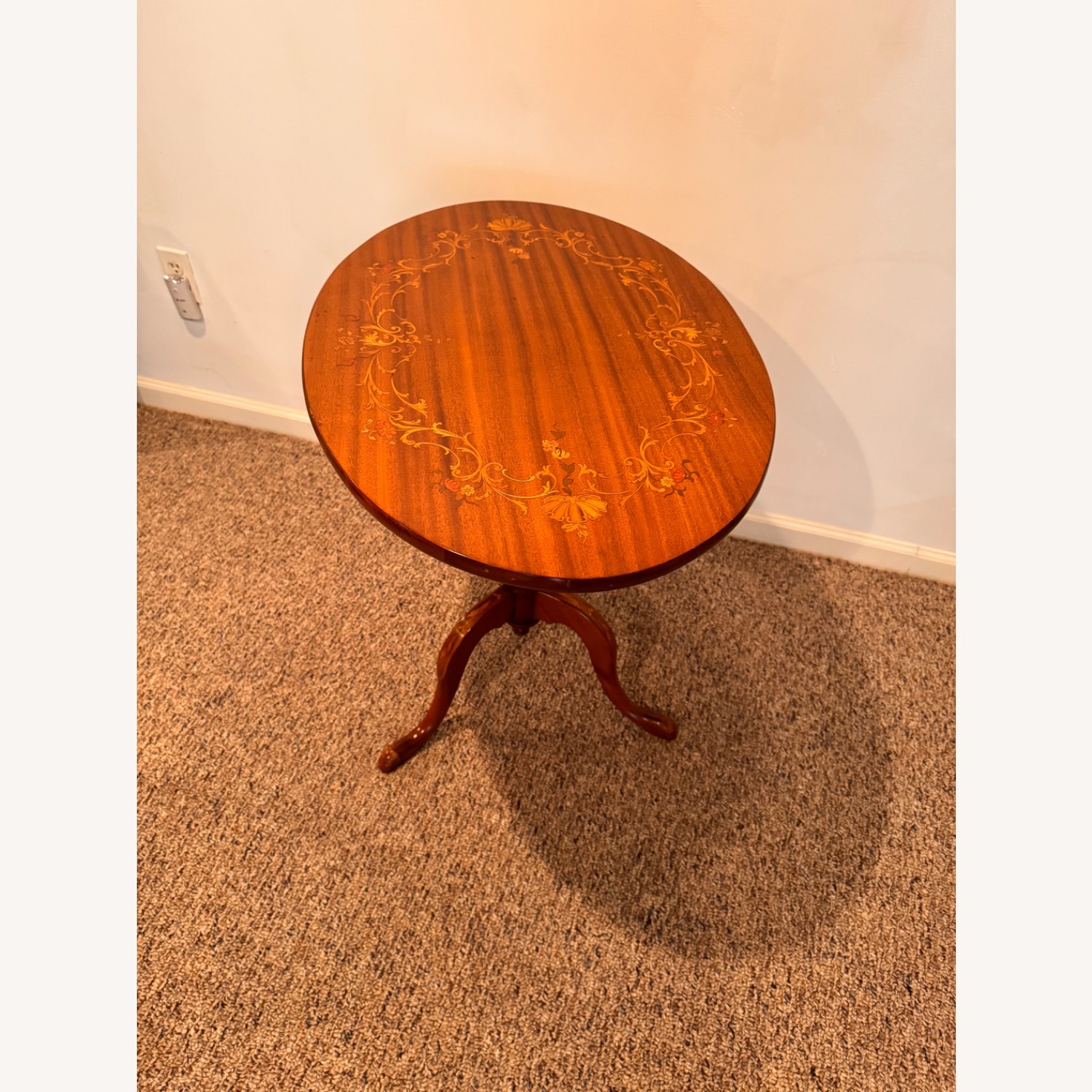 TILT-TOP Inlaid Wood Design Table - image-6
