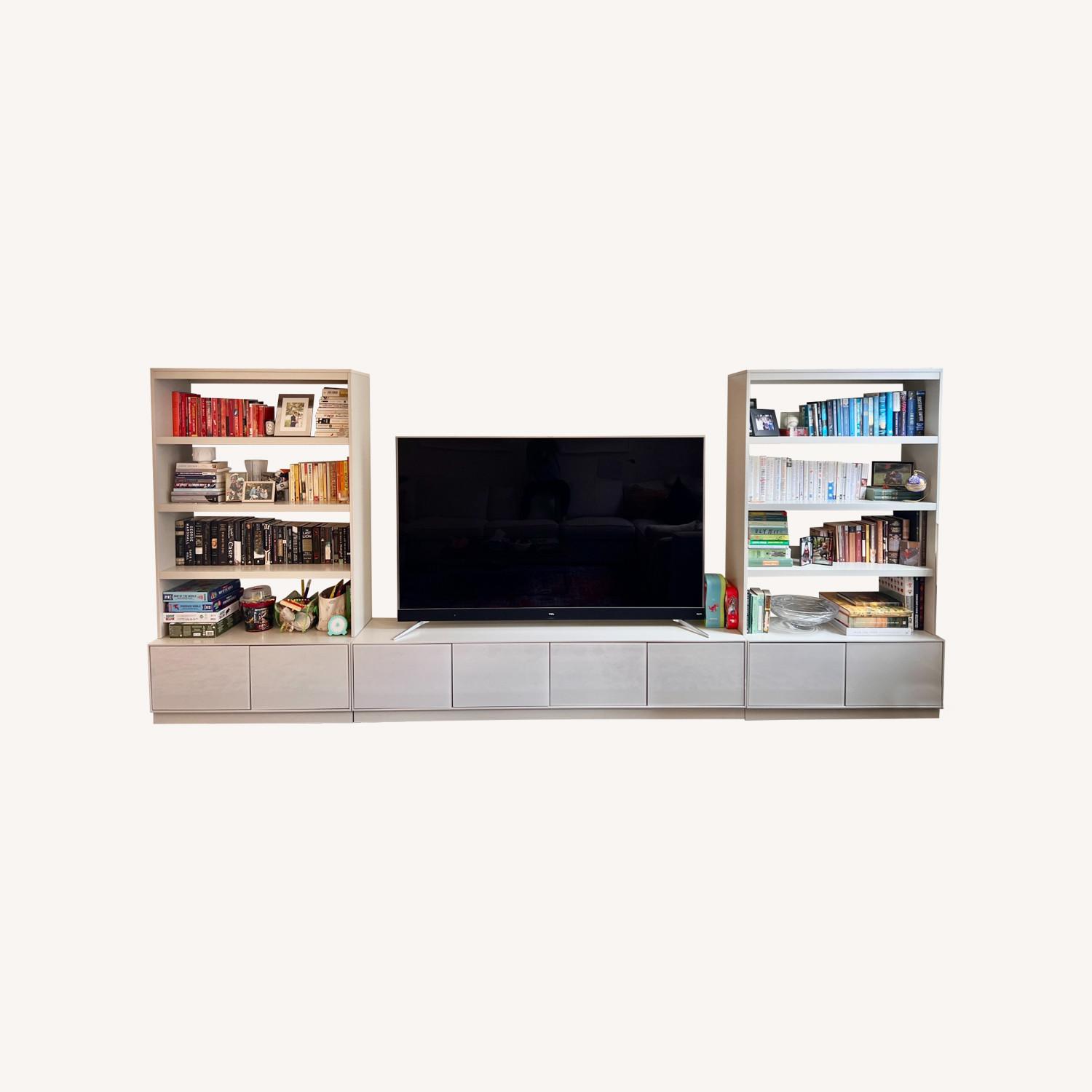 West Elm Emelia Media Console & Bookcase - image-0
