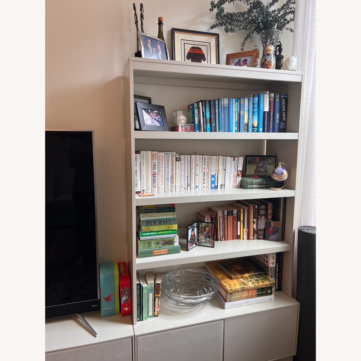 West Elm Emelia Media Console & Bookcase - image-3