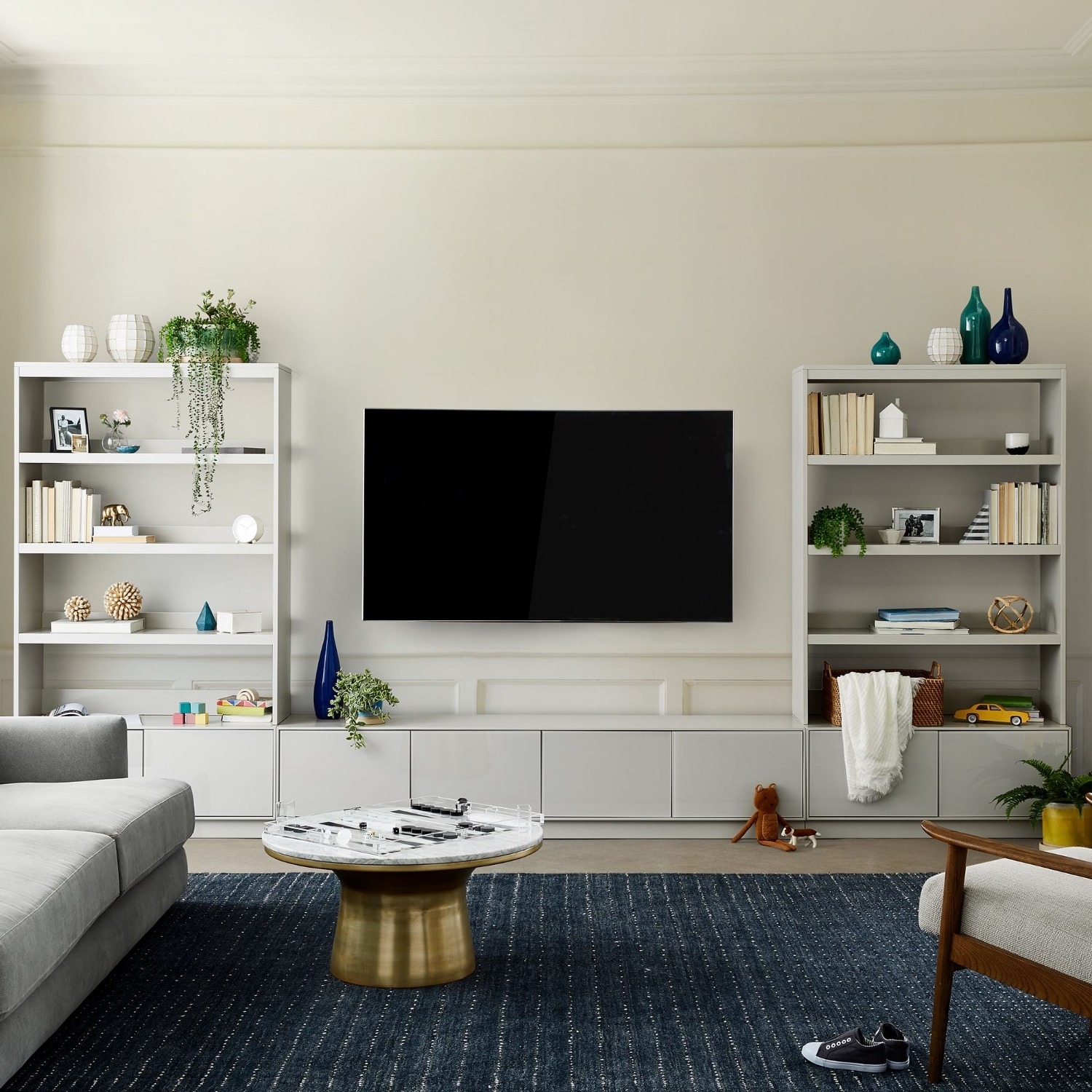 West Elm Emelia Media Console & Bookcase - image-12