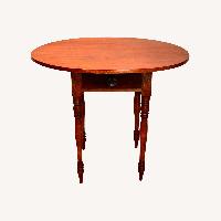 Pre-1950 Oval Wood End Table