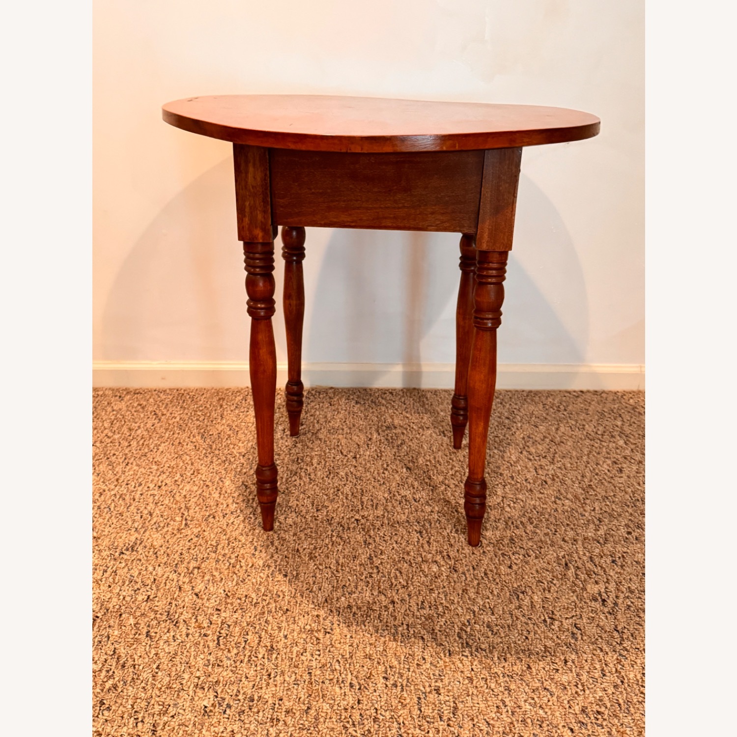 Pre-1950 Oval Wood End Table - image-4