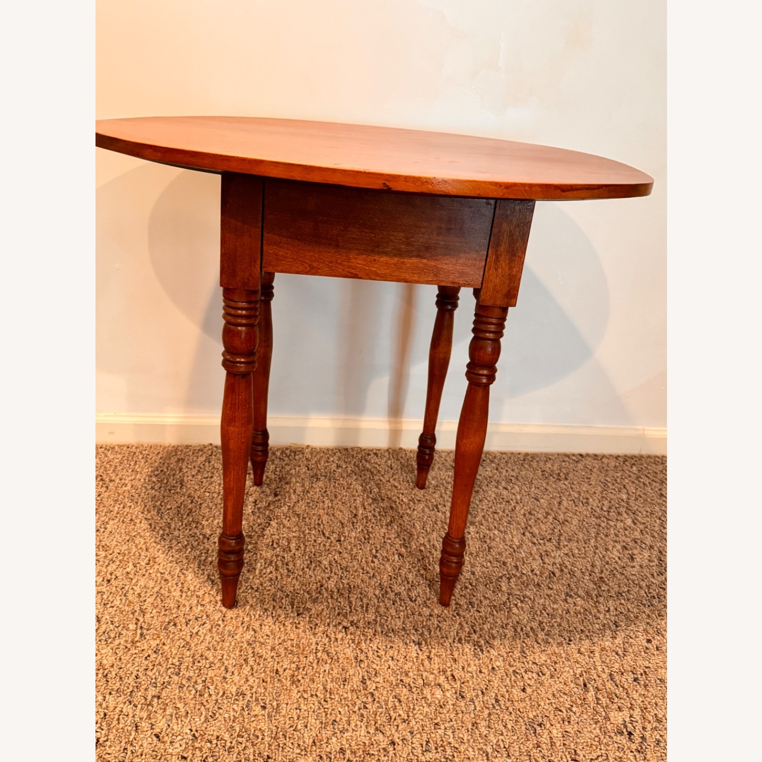 Pre-1950 Oval Wood End Table - image-7