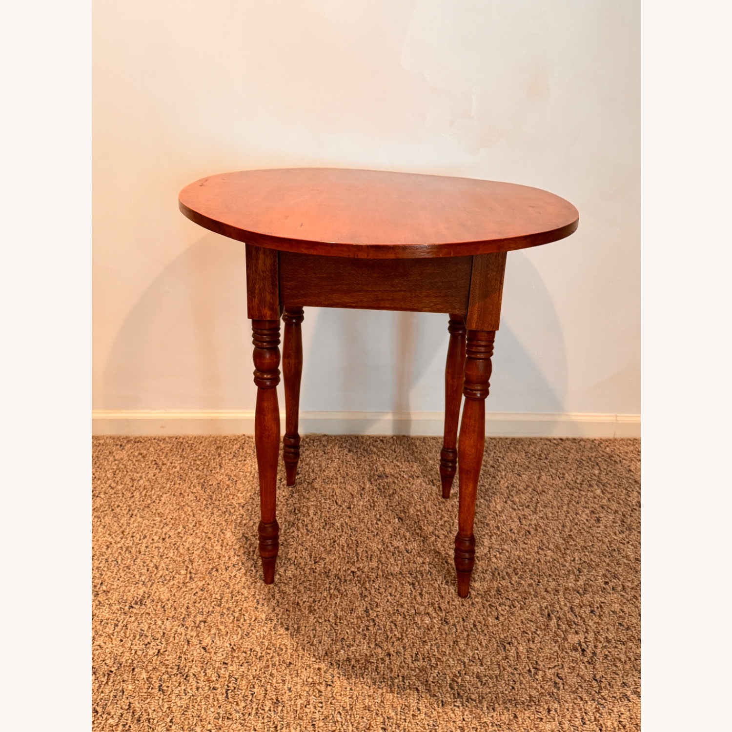 Pre-1950 Oval Wood End Table - image-8