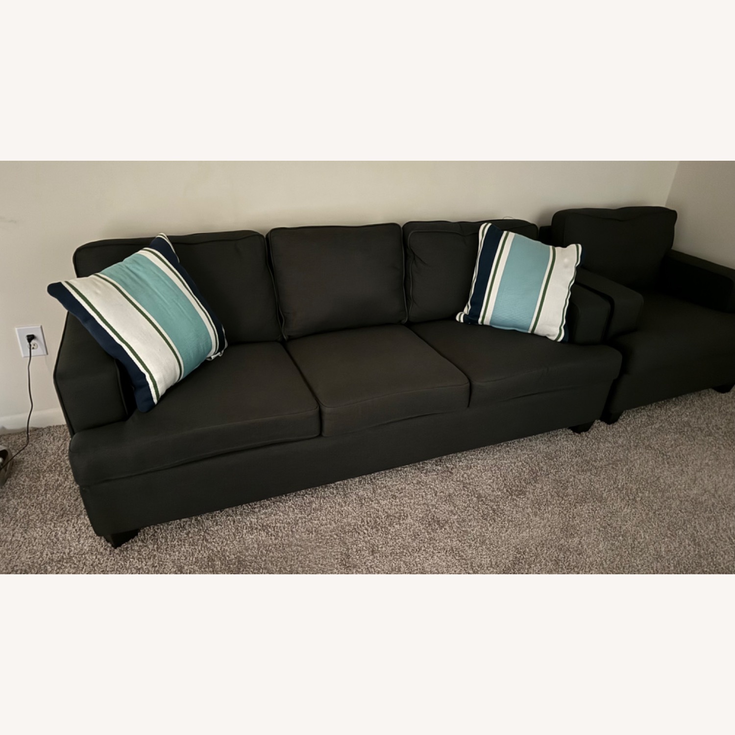 Black 3 Seater Couch - image-2