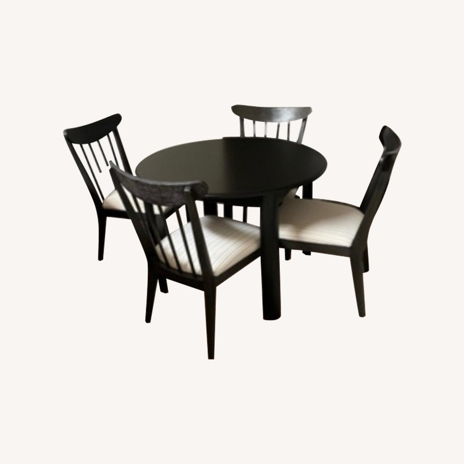 Black Table with Chairs - image-0