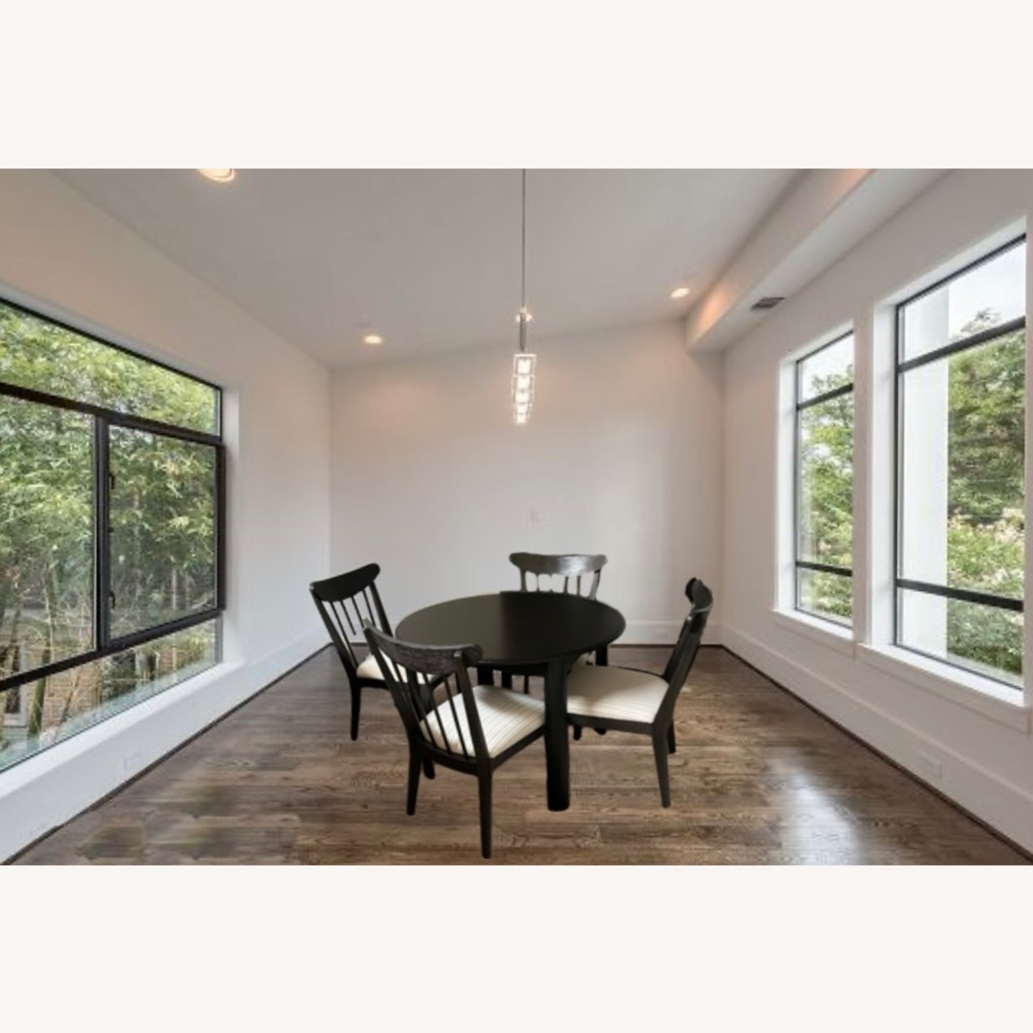 Black Table with Chairs - image-1