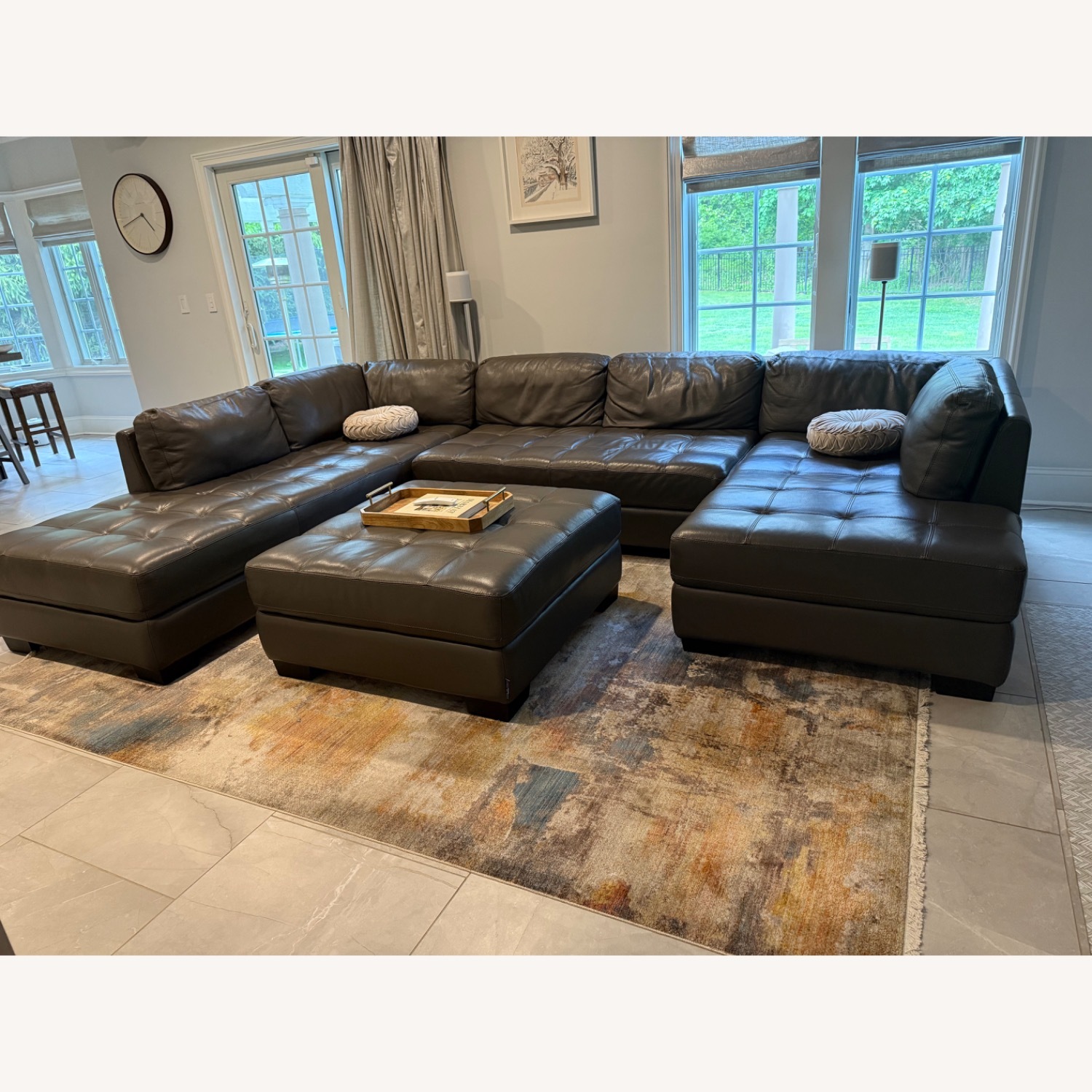 Chateau d'Ax Sectional Sofa with Ottoman - image-1