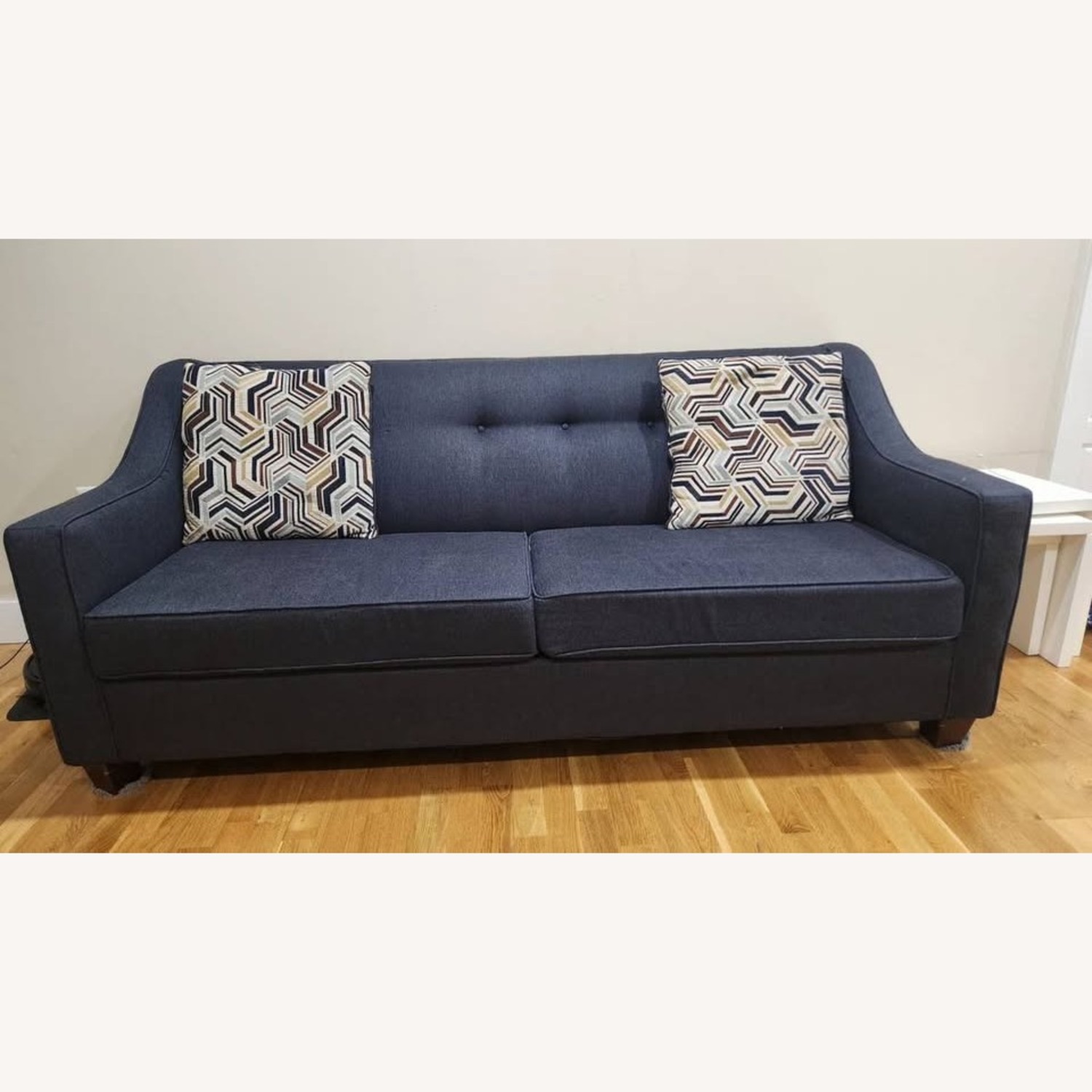 Bob's Furniture Blue Sofa - image-3