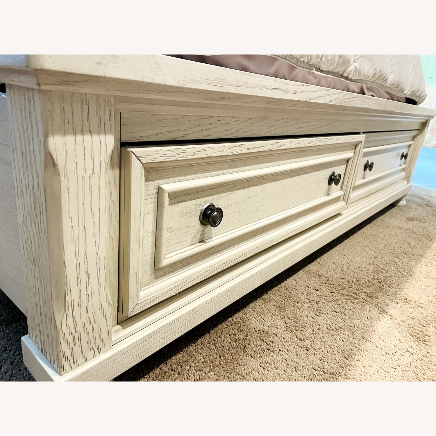Robbinsdale King Panel Bed with 2 Storage Drawers - image-3