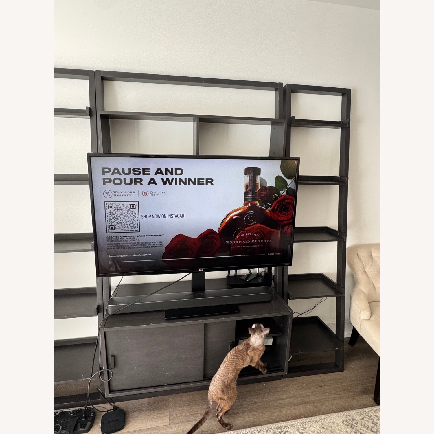 Crate & Barrel Sloane Leaning Bookshelf - image-2