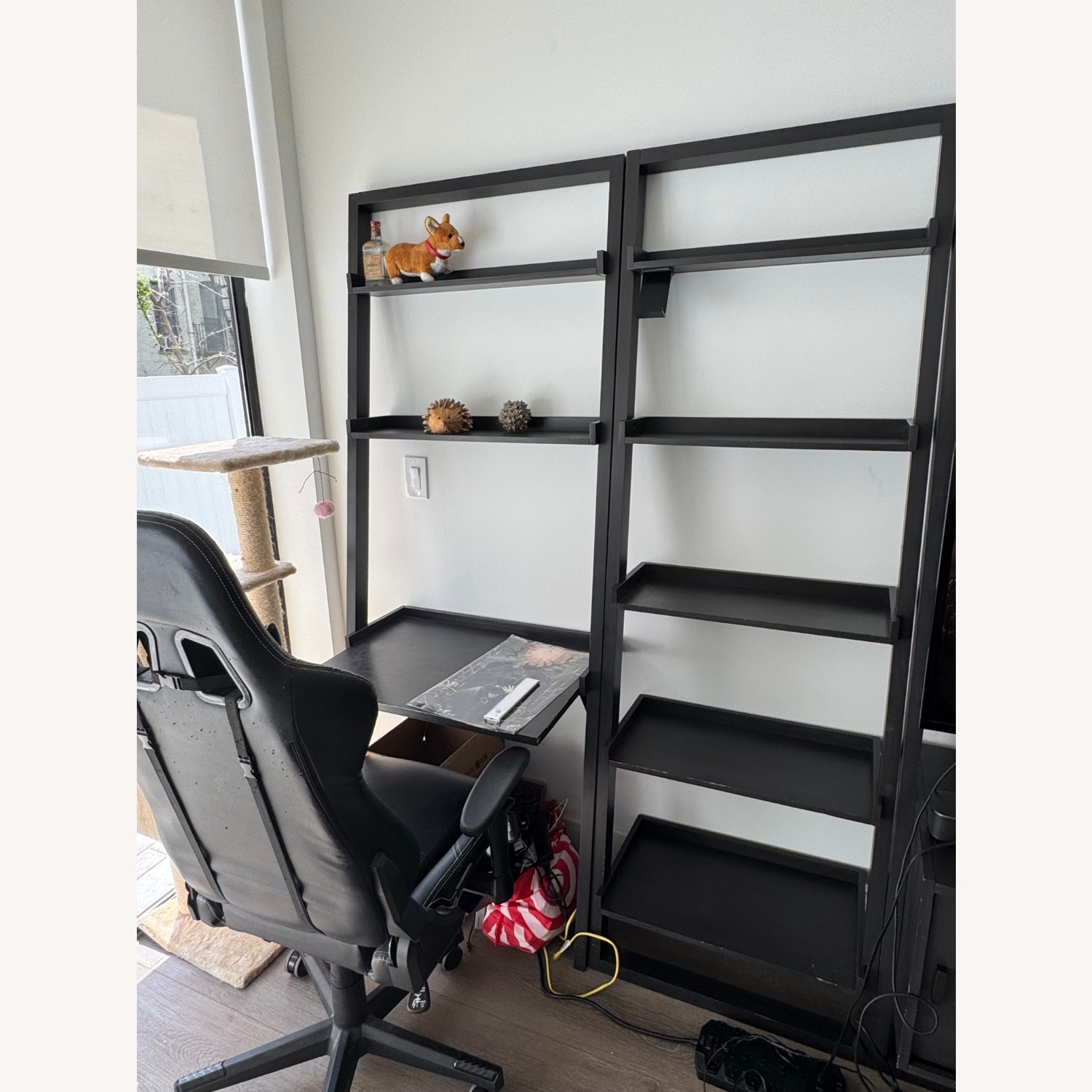 Crate & Barrel Sloane Leaning Bookshelf - image-1