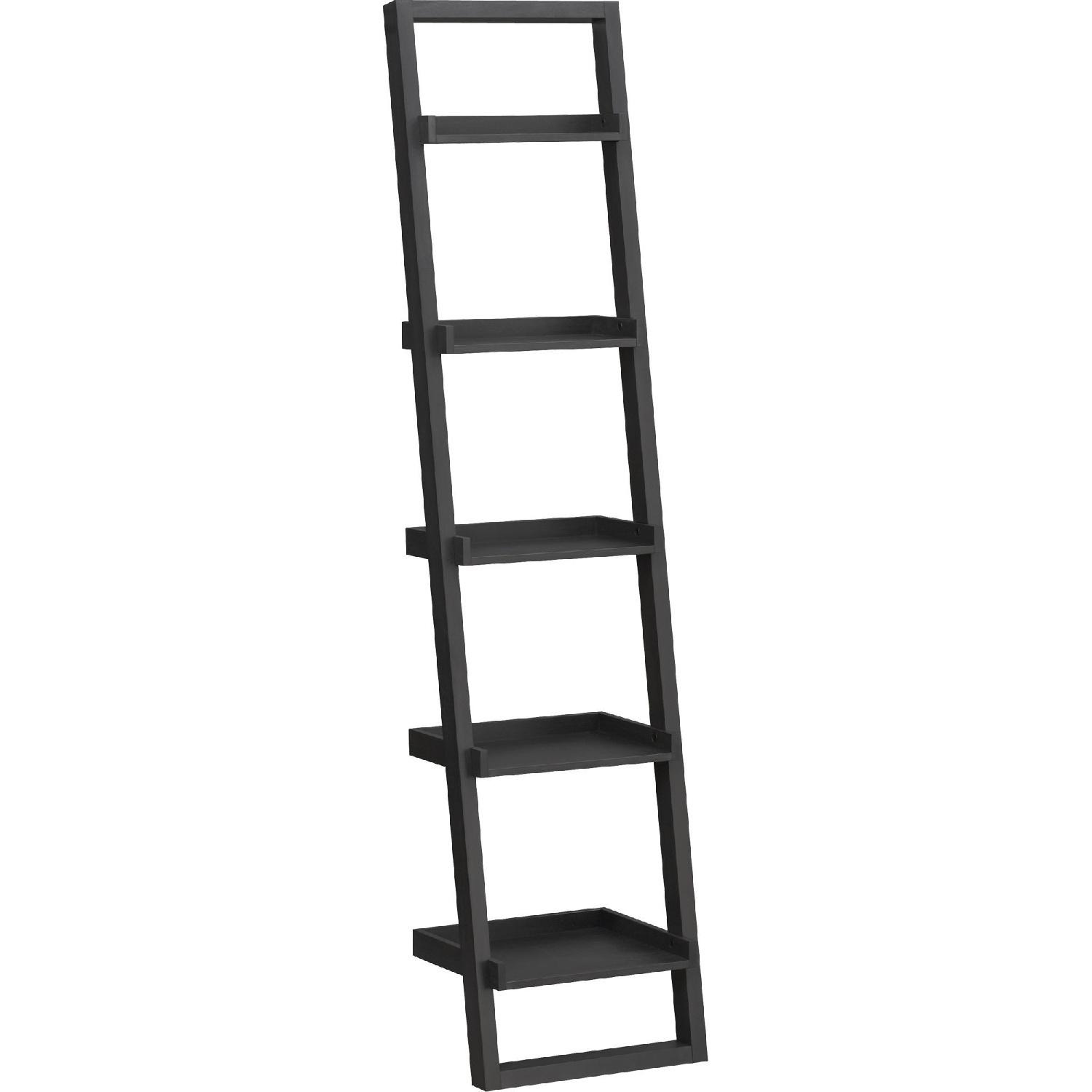 Crate & Barrel Sloane Leaning Bookcase - image-1