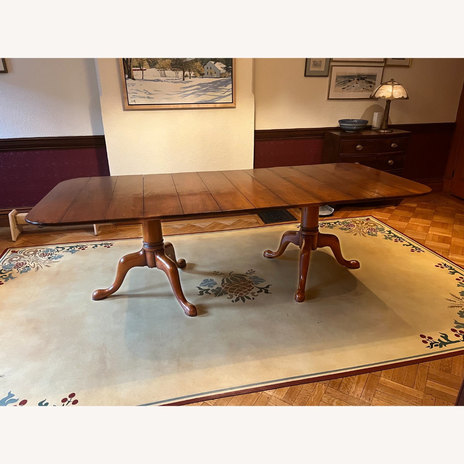 8 ft Elijah Slocum Dining Room Table w leaves - image-1