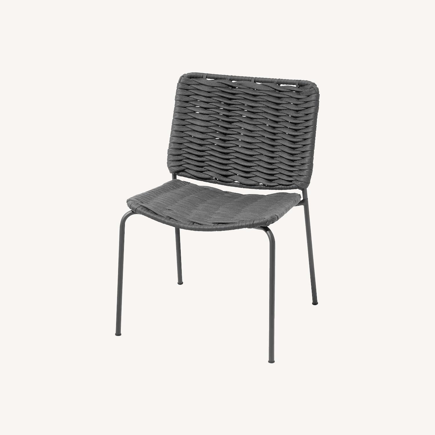 IKEA TEGELÖN In/Outdoor Dark Gray/BlackChair - image-0