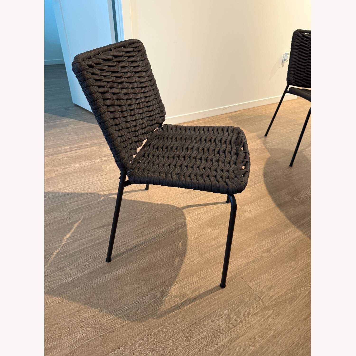 IKEA TEGELÖN In/Outdoor Dark Gray/BlackChair - image-2