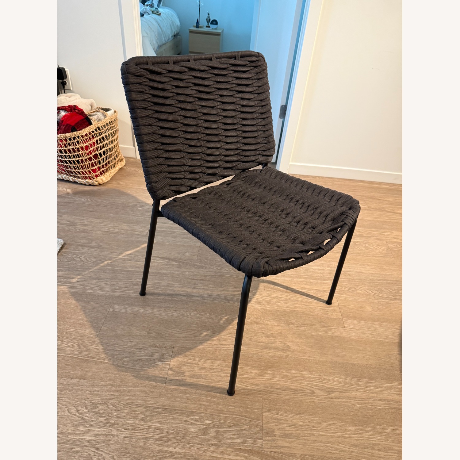 IKEA TEGELÖN In/Outdoor Dark Gray/BlackChair - image-1