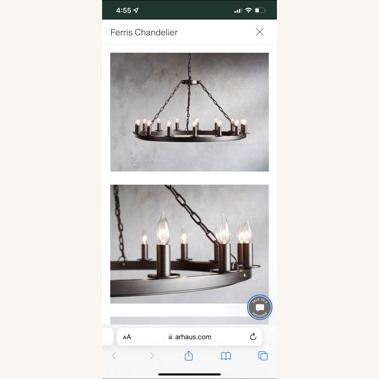 Arhaus Ferris Round Chandelier - image-3