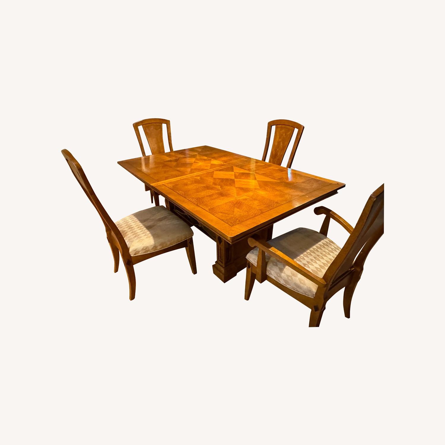 Dining Room Set - Expandable Table, 6 Chairs - image-0