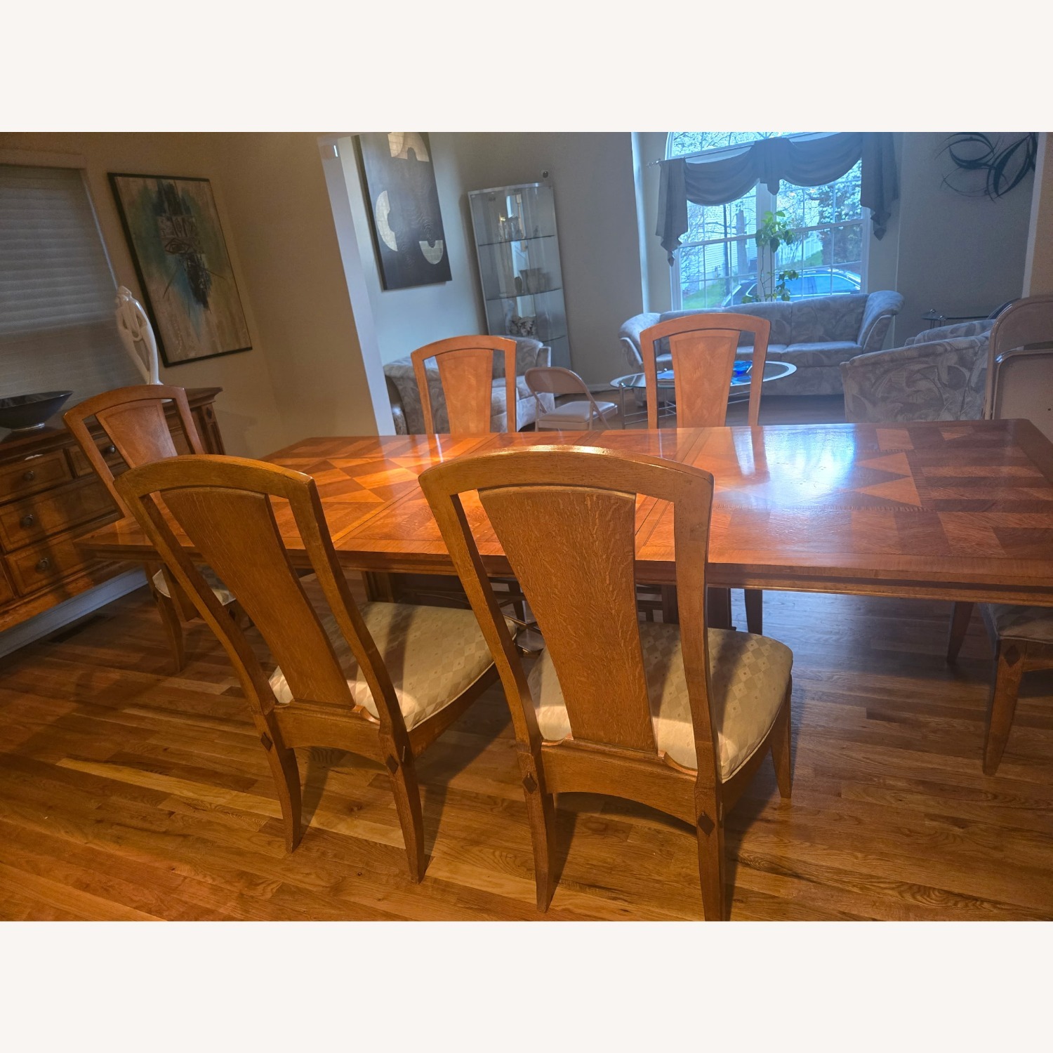 Dining Room Set - Expandable Table, 6 Chairs - image-7