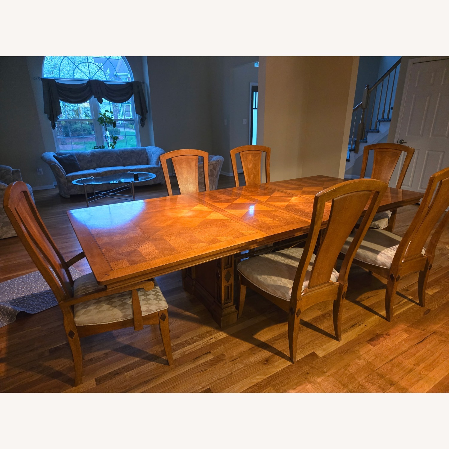 Dining Room Set - Expandable Table, 6 Chairs - image-1
