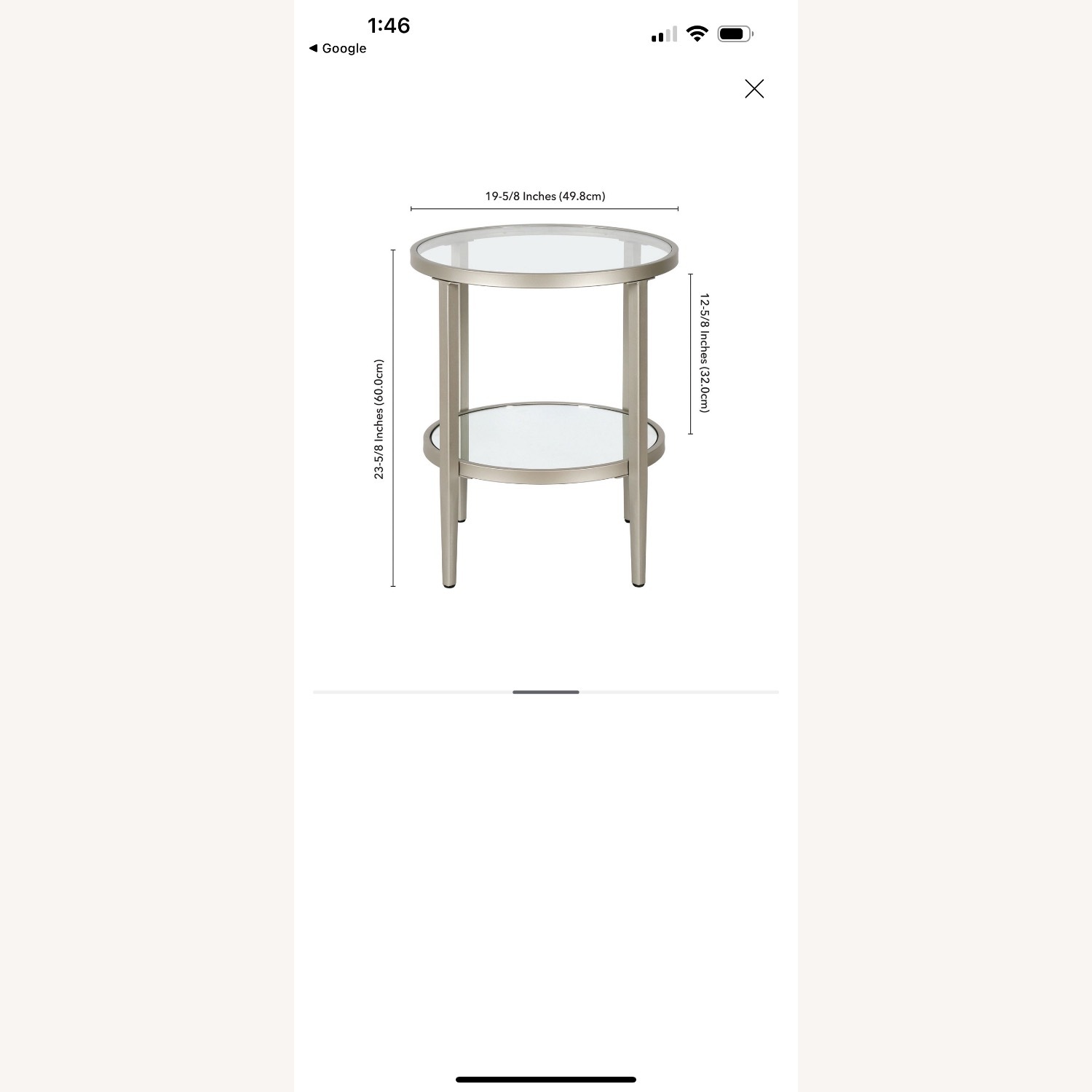Macy’s Hera Round Side Table - image-1