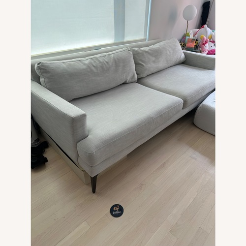 Used West Elm Frost Gray 86” Andes Sofa for sale on AptDeco