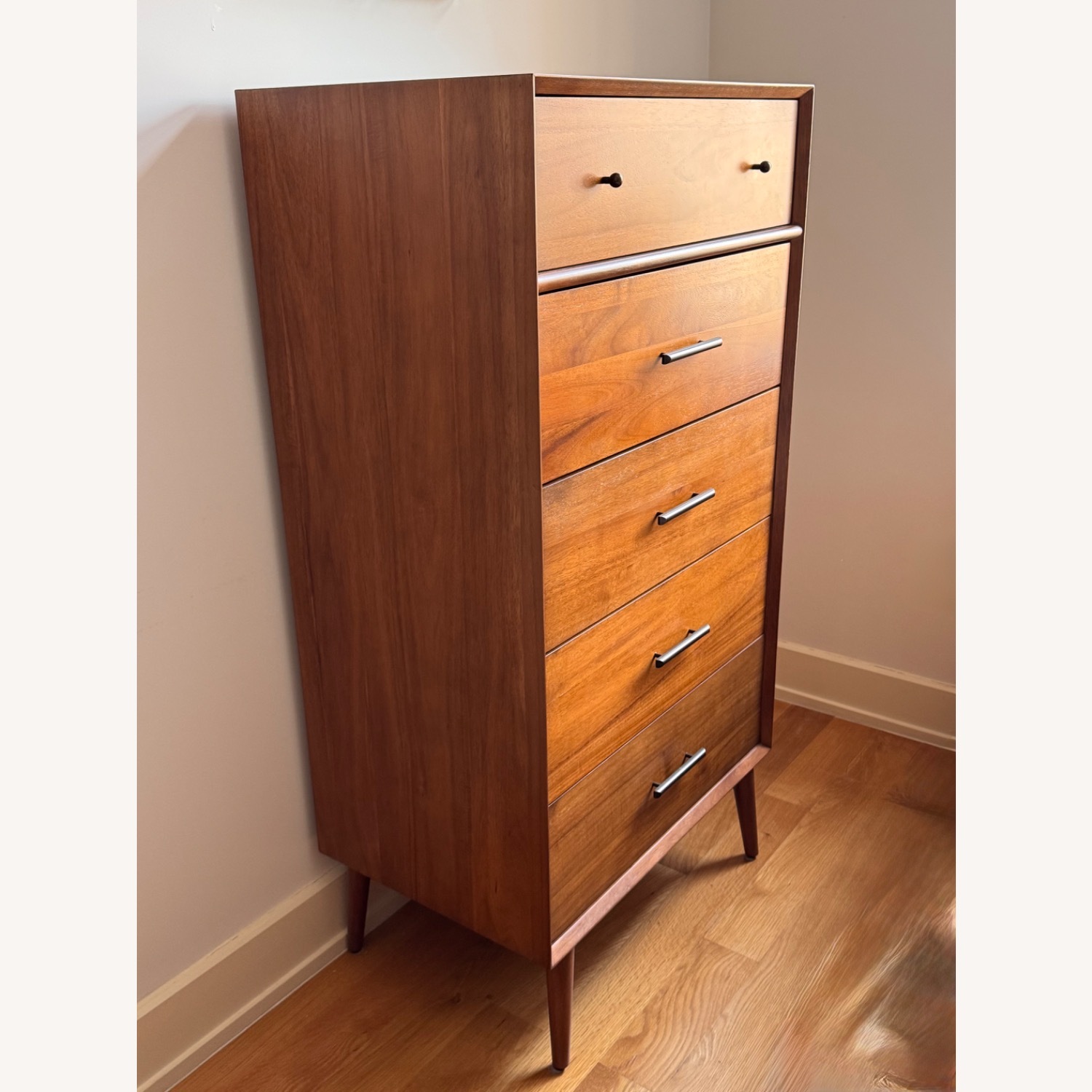 West Elm Mid-Century Tall Dresser Acorn - image-1