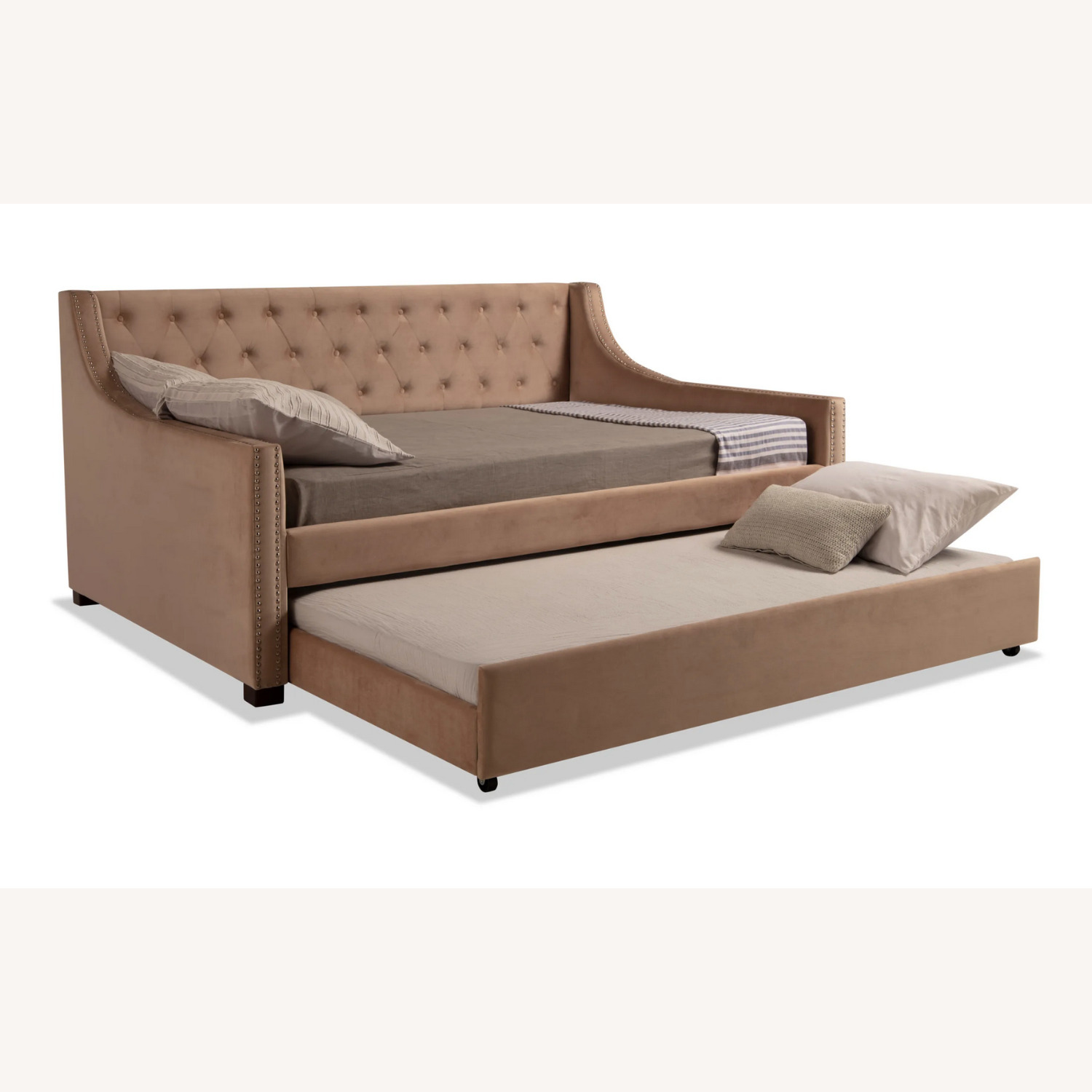 Full Size Upholstered Daybed w Twin Trundle - image-5