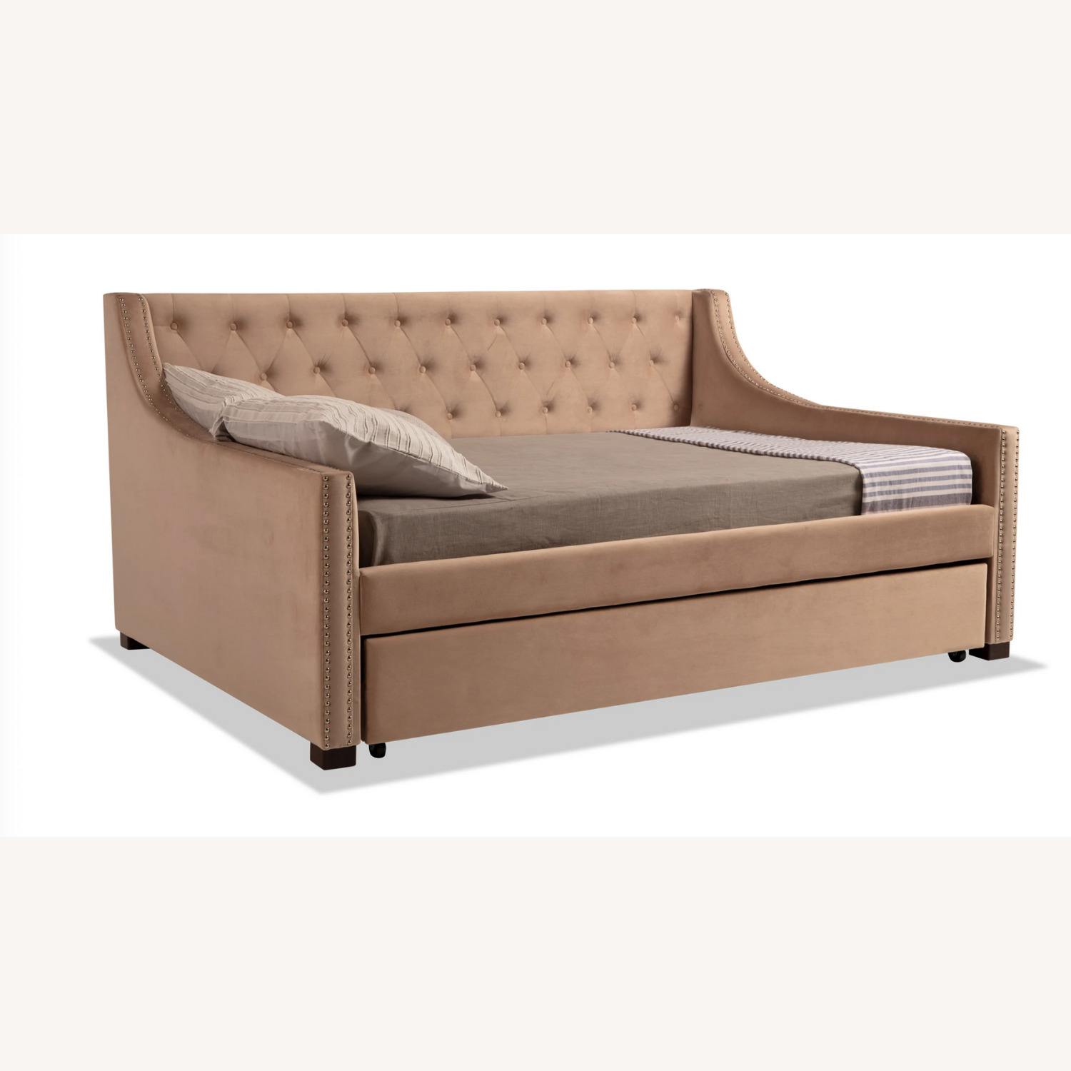 Full Size Upholstered Daybed w Twin Trundle - image-6