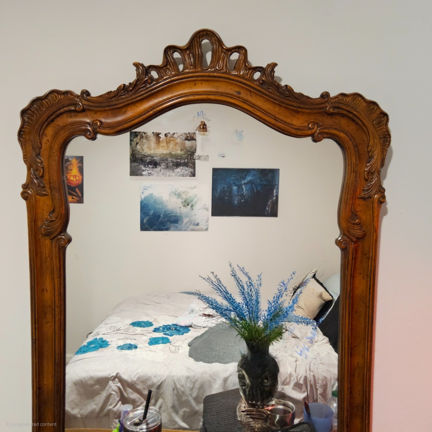 Vintage Henredon Dresser W mirror - image-5